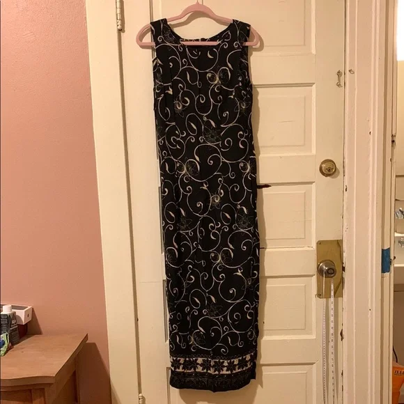 All that Jazz | Dresses | All That Jazz Black And Tan Sleeveless Maxi Dress  | Poshmark